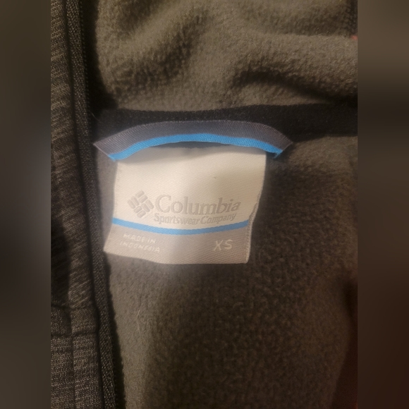 Columbia Womens Jacket XS Black Activewear Softshell Fleece Lined Full Zip hood - Picture 5 of 6